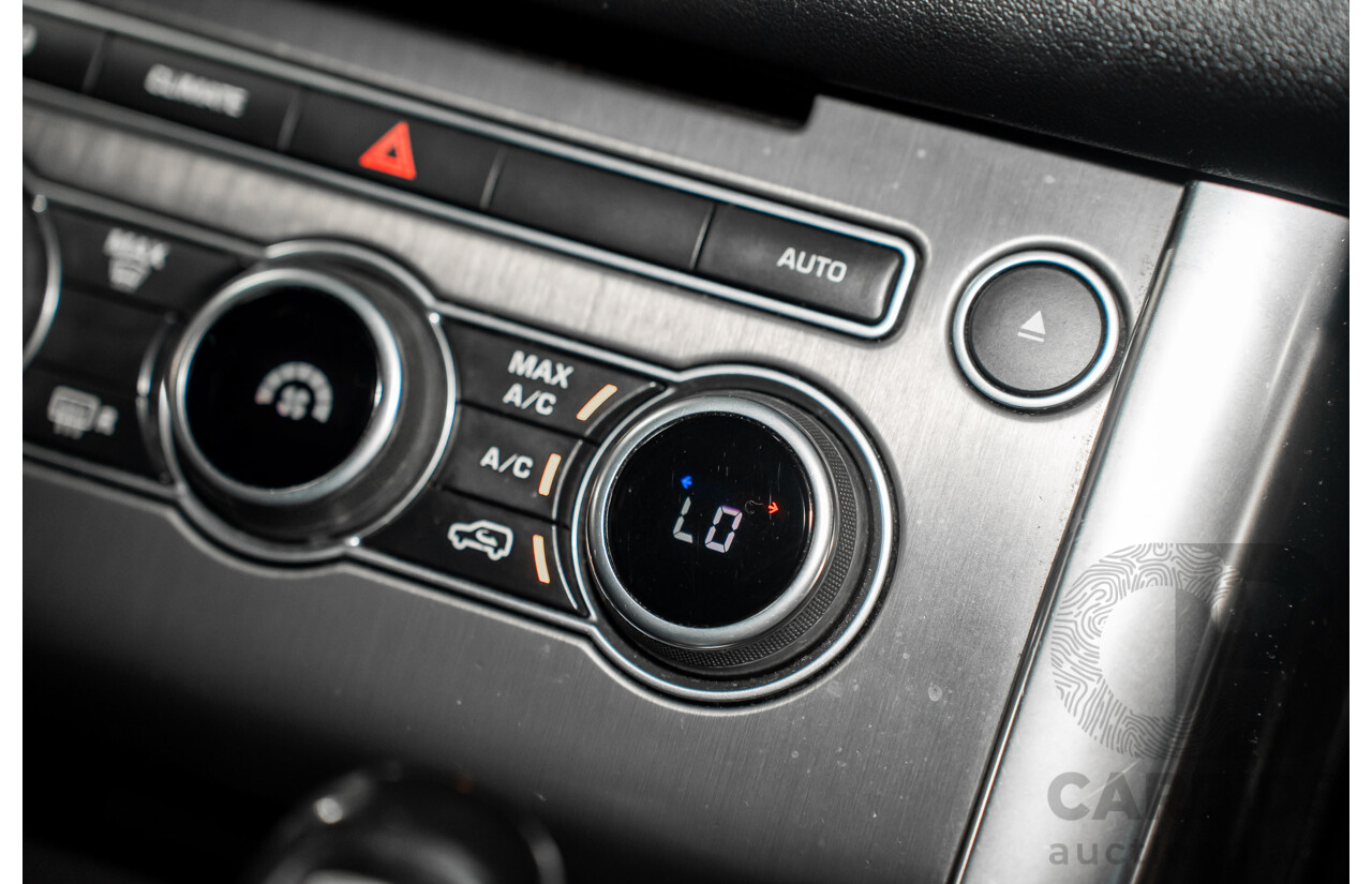 11/2015 Land Rover Range Rover Sport 3.0 TdV6 SE (AWD) LW MY15 4d Wagon Santorini Black Metallic Turbo Diesel V6 3.0L