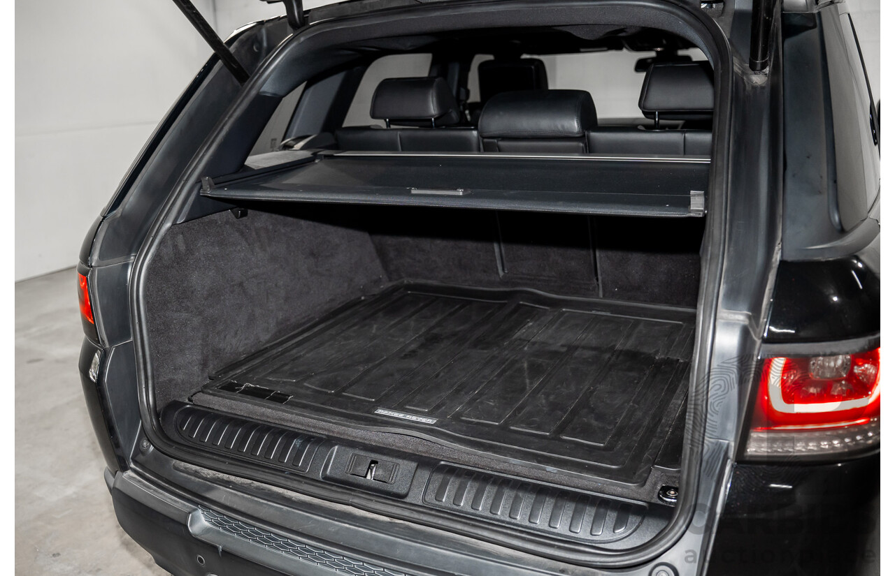 11/2015 Land Rover Range Rover Sport 3.0 TdV6 SE (AWD) LW MY15 4d Wagon Santorini Black Metallic Turbo Diesel V6 3.0L