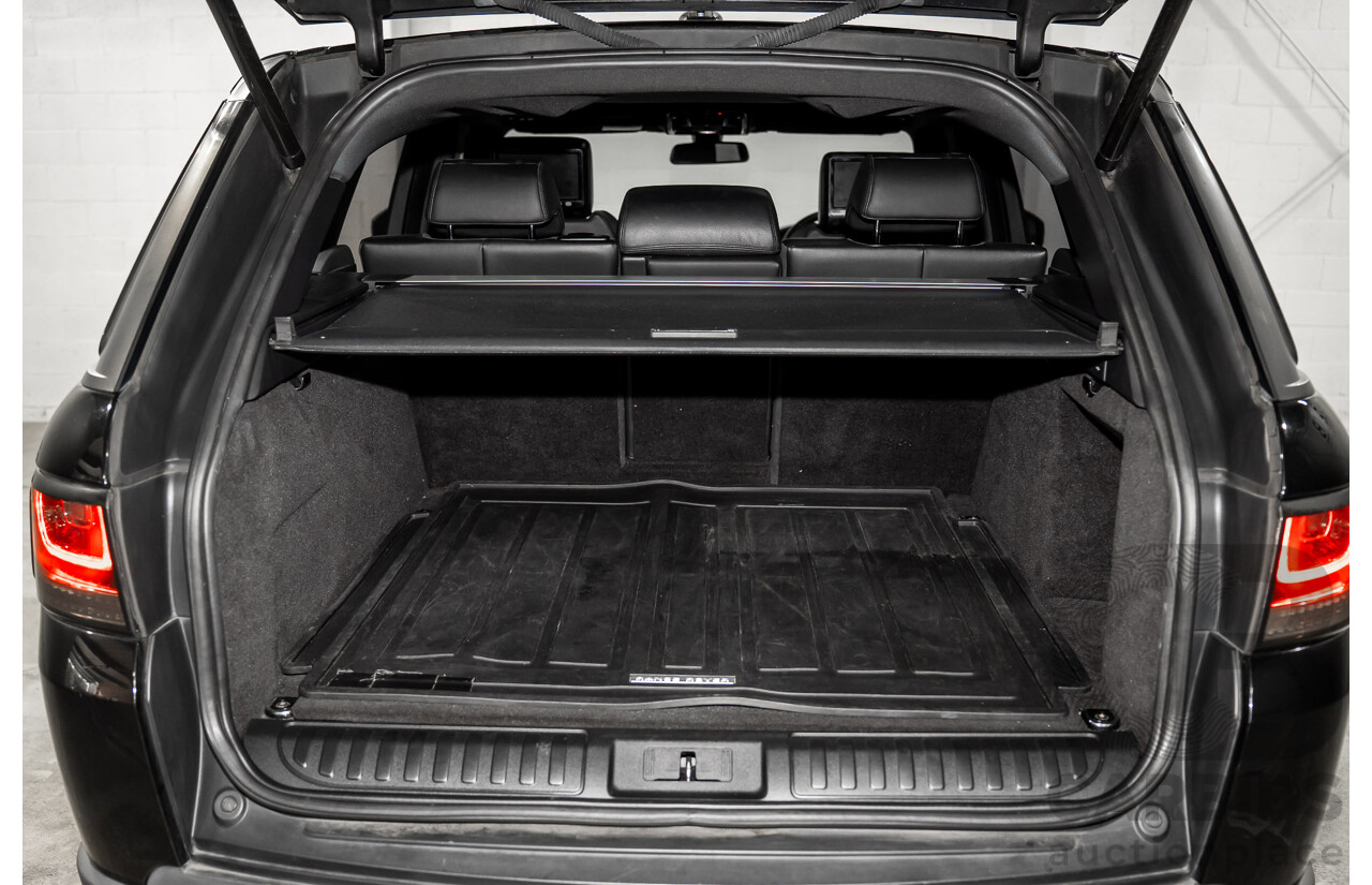 11/2015 Land Rover Range Rover Sport 3.0 TdV6 SE (AWD) LW MY15 4d Wagon Santorini Black Metallic Turbo Diesel V6 3.0L