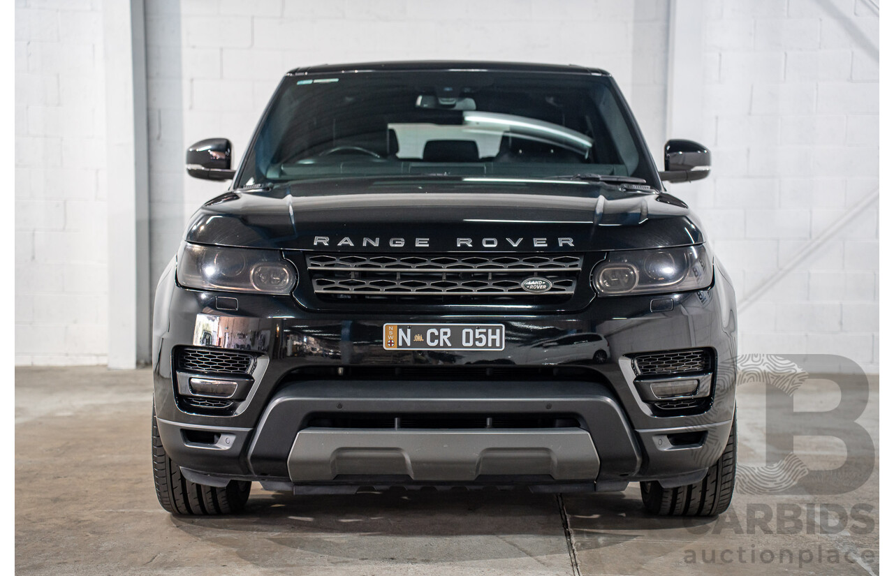 11/2015 Land Rover Range Rover Sport 3.0 TdV6 SE (AWD) LW MY15 4d Wagon Santorini Black Metallic Turbo Diesel V6 3.0L