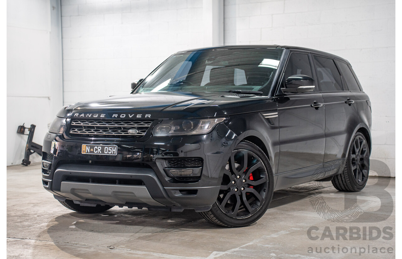 11/2015 Land Rover Range Rover Sport 3.0 TdV6 SE (AWD) LW MY15 4d Wagon Santorini Black Metallic Turbo Diesel V6 3.0L