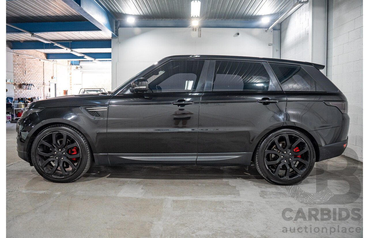 11/2015 Land Rover Range Rover Sport 3.0 TdV6 SE (AWD) LW MY15 4d Wagon Santorini Black Metallic Turbo Diesel V6 3.0L