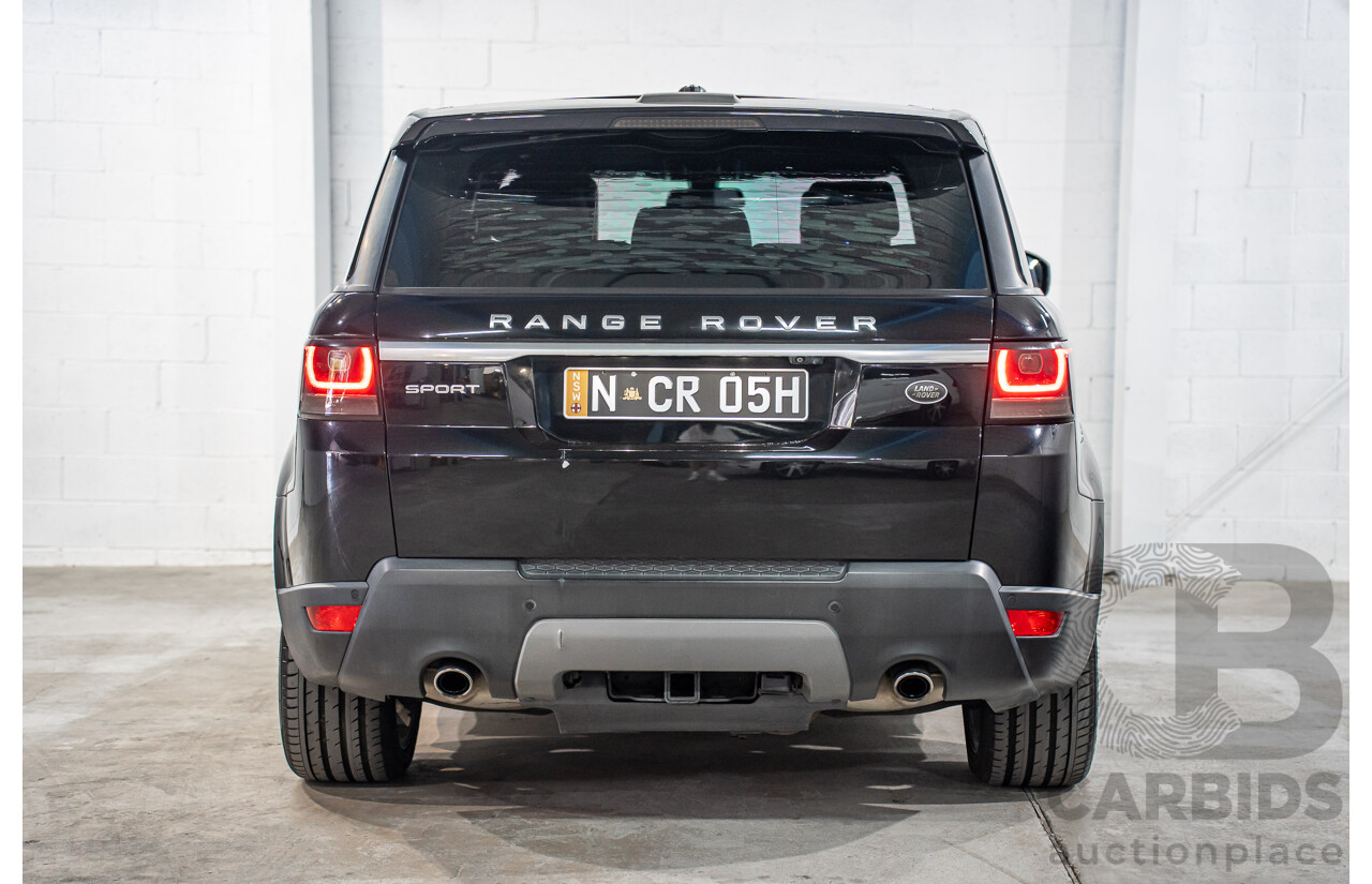 11/2015 Land Rover Range Rover Sport 3.0 TdV6 SE (AWD) LW MY15 4d Wagon Santorini Black Metallic Turbo Diesel V6 3.0L