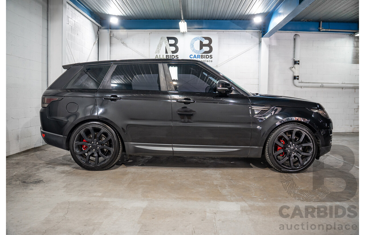 11/2015 Land Rover Range Rover Sport 3.0 TdV6 SE (AWD) LW MY15 4d Wagon Santorini Black Metallic Turbo Diesel V6 3.0L