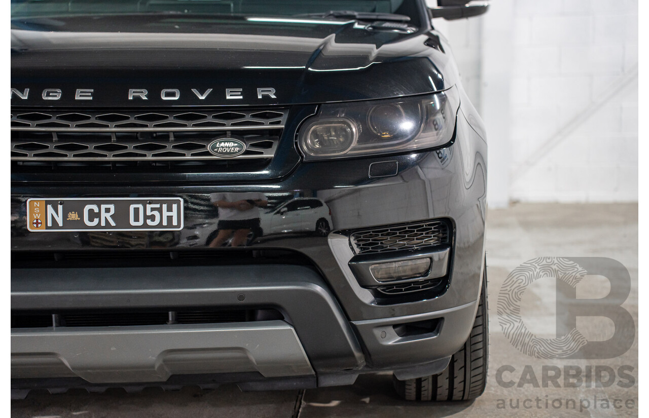 11/2015 Land Rover Range Rover Sport 3.0 TdV6 SE (AWD) LW MY15 4d Wagon Santorini Black Metallic Turbo Diesel V6 3.0L