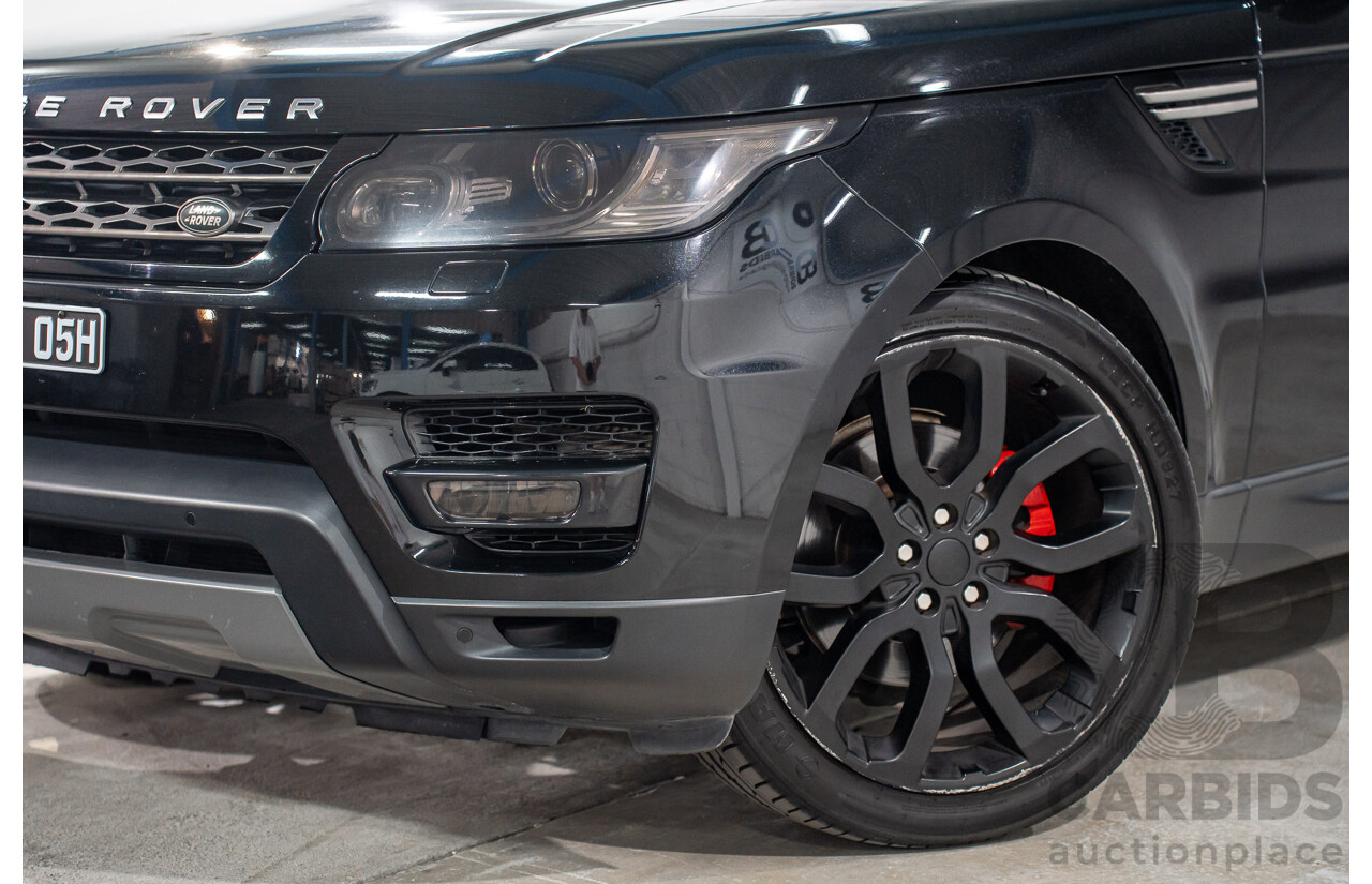 11/2015 Land Rover Range Rover Sport 3.0 TdV6 SE (AWD) LW MY15 4d Wagon Santorini Black Metallic Turbo Diesel V6 3.0L