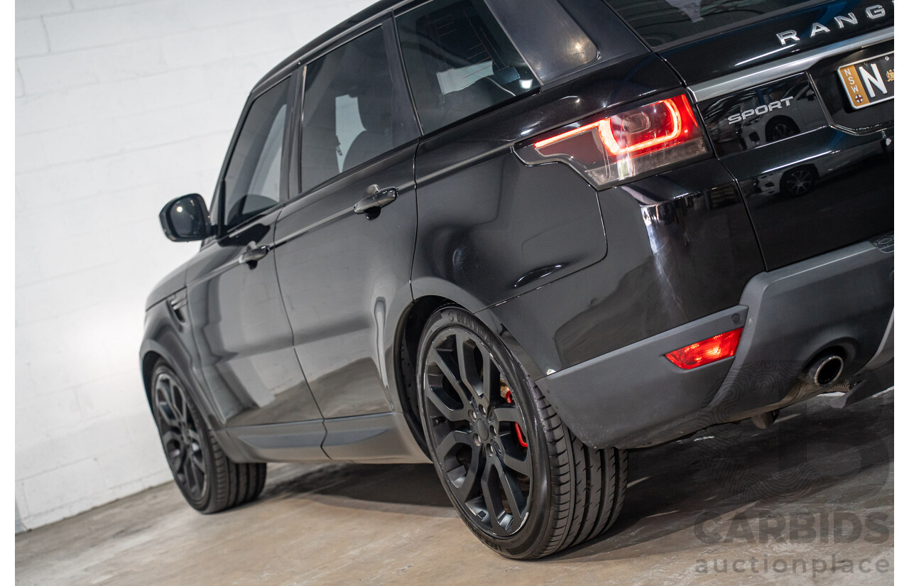 11/2015 Land Rover Range Rover Sport 3.0 TdV6 SE (AWD) LW MY15 4d Wagon Santorini Black Metallic Turbo Diesel V6 3.0L