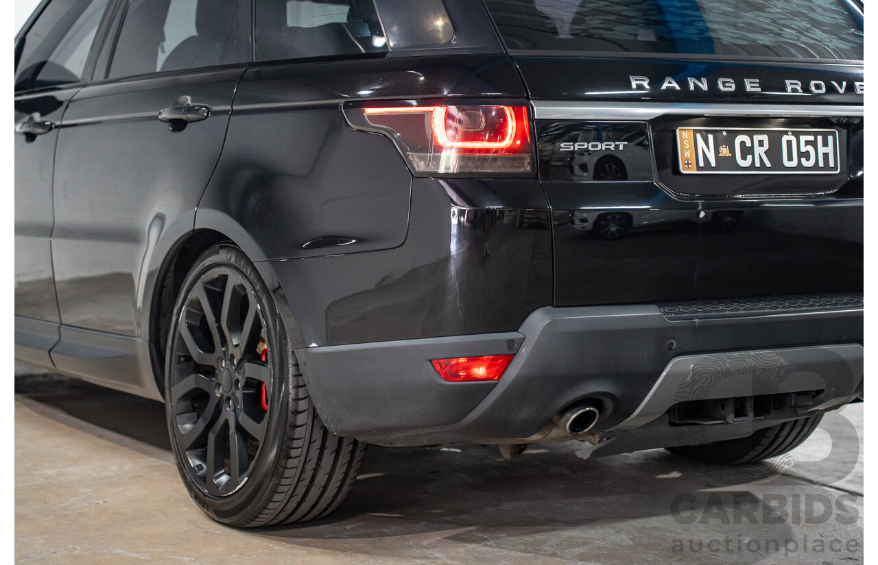 11/2015 Land Rover Range Rover Sport 3.0 TdV6 SE (AWD) LW MY15 4d Wagon Santorini Black Metallic Turbo Diesel V6 3.0L