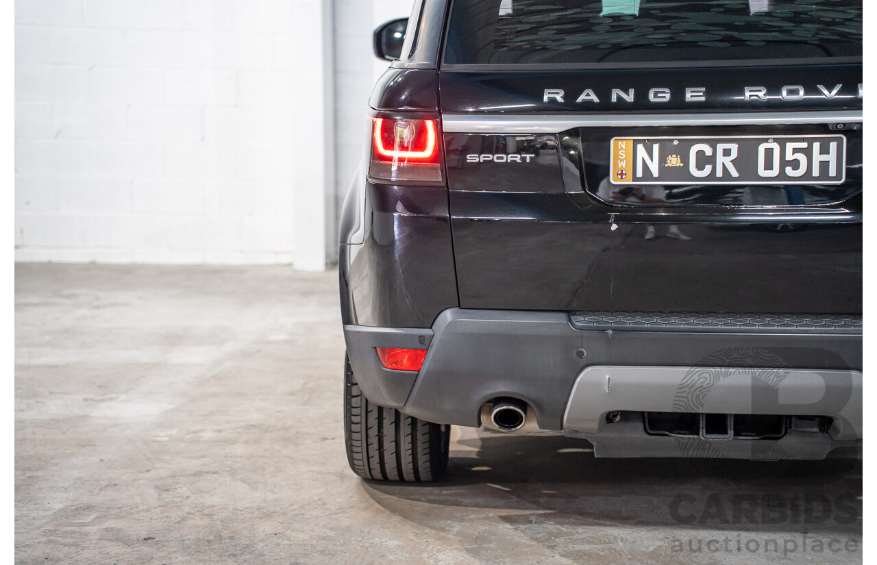 11/2015 Land Rover Range Rover Sport 3.0 TdV6 SE (AWD) LW MY15 4d Wagon Santorini Black Metallic Turbo Diesel V6 3.0L