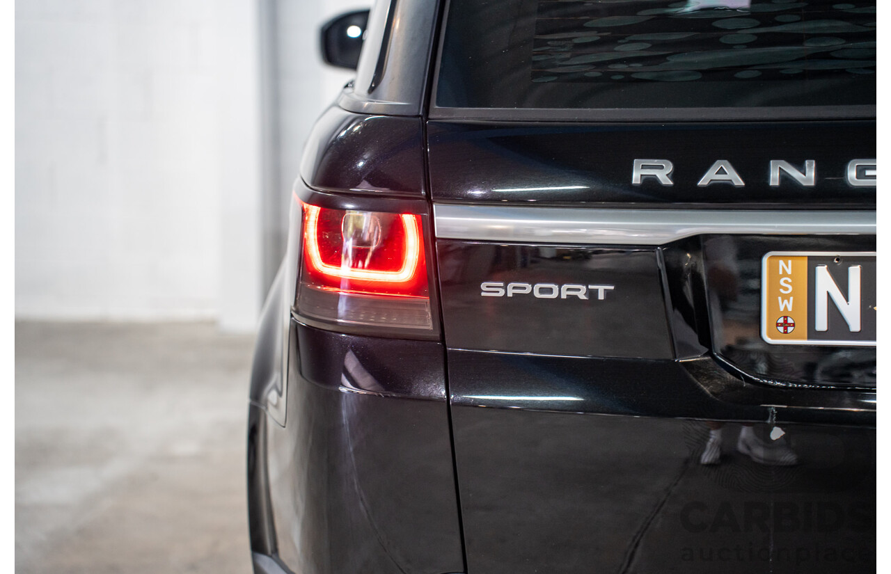 11/2015 Land Rover Range Rover Sport 3.0 TdV6 SE (AWD) LW MY15 4d Wagon Santorini Black Metallic Turbo Diesel V6 3.0L