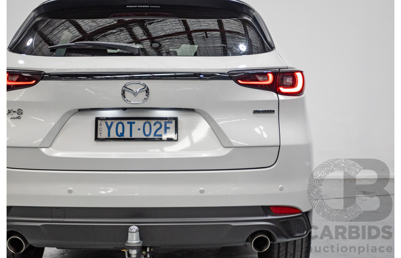 2/2023 Mazda CX-8 D35 GT SP (AWD) CX8E 4D Wagon Rhodium White Metallic Twin Turbo Diesel 2.2L