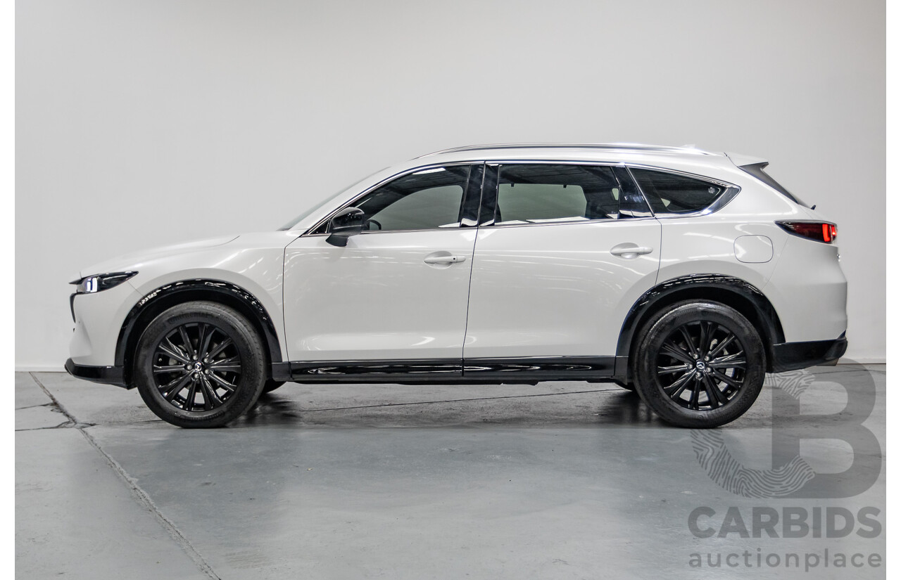 2/2023 Mazda CX-8 D35 GT SP (AWD) CX8E 4D Wagon Rhodium White Metallic Twin Turbo Diesel 2.2L