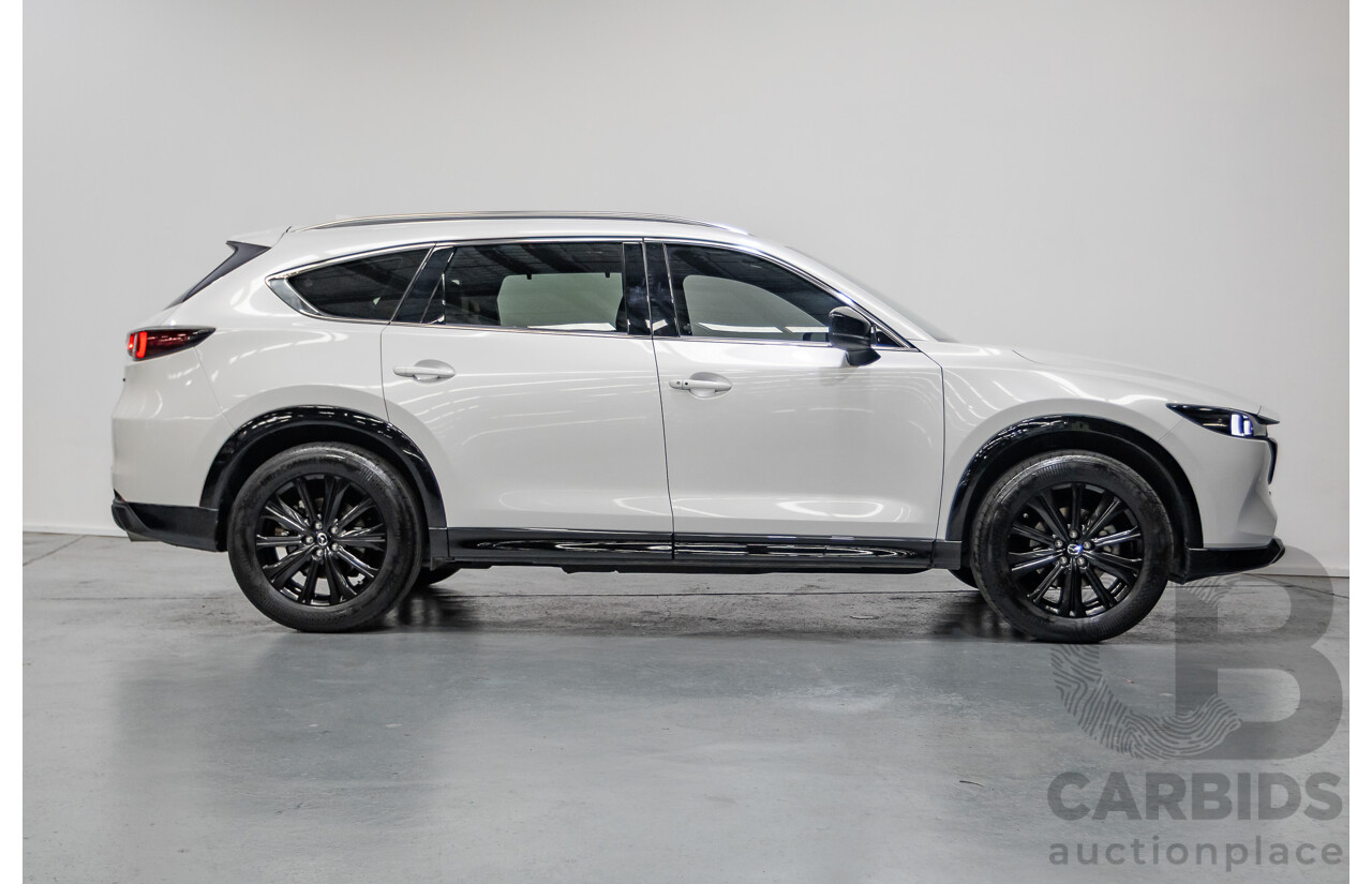 2/2023 Mazda CX-8 D35 GT SP (AWD) CX8E 4D Wagon Rhodium White Metallic Twin Turbo Diesel 2.2L