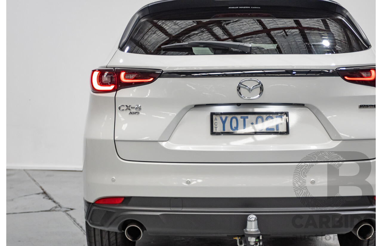 2/2023 Mazda CX-8 D35 GT SP (AWD) CX8E 4D Wagon Rhodium White Metallic Twin Turbo Diesel 2.2L