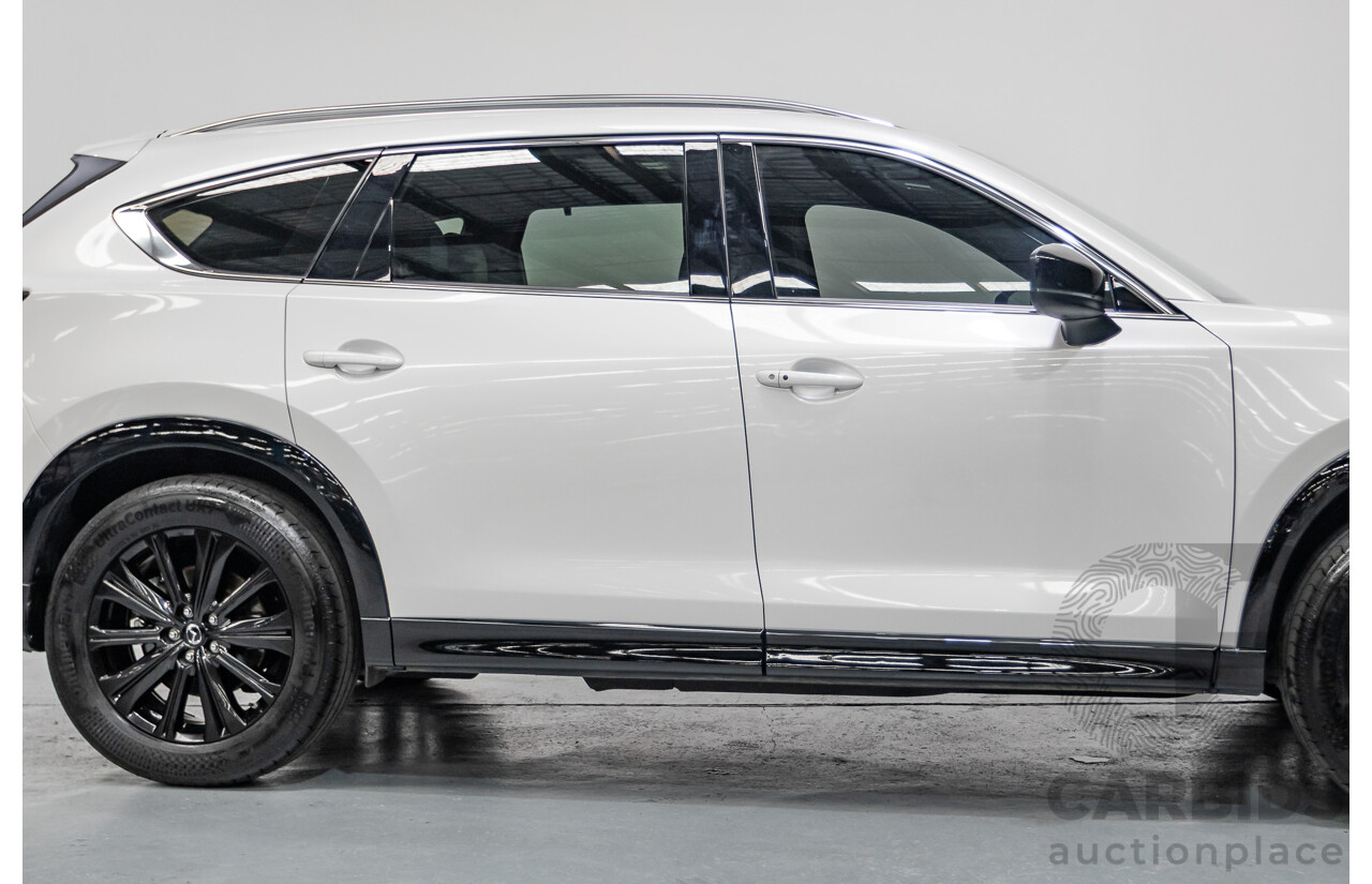 2/2023 Mazda CX-8 D35 GT SP (AWD) CX8E 4D Wagon Rhodium White Metallic Twin Turbo Diesel 2.2L