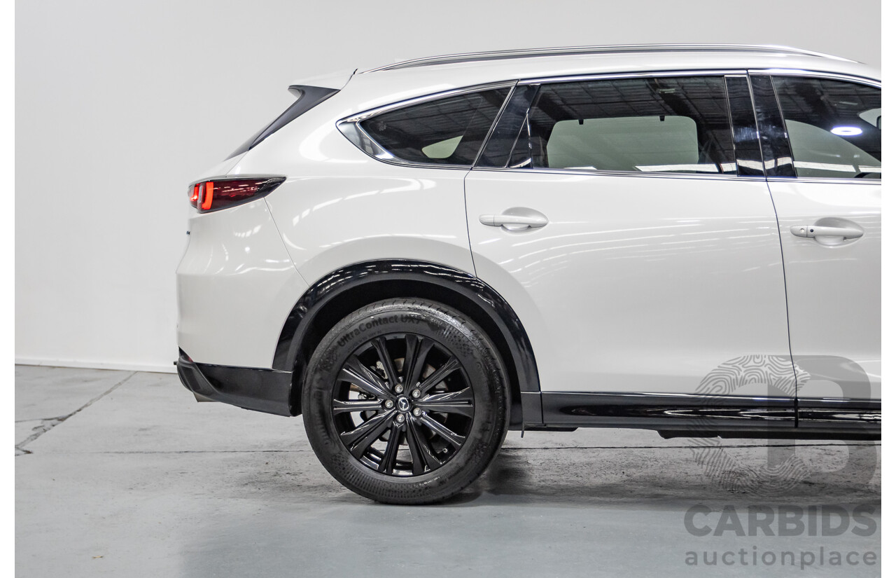 2/2023 Mazda CX-8 D35 GT SP (AWD) CX8E 4D Wagon Rhodium White Metallic Twin Turbo Diesel 2.2L