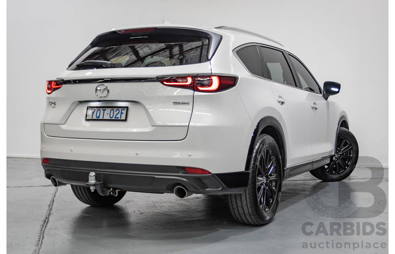 2/2023 Mazda CX-8 D35 GT SP (AWD) CX8E 4D Wagon Rhodium White Metallic Twin Turbo Diesel 2.2L