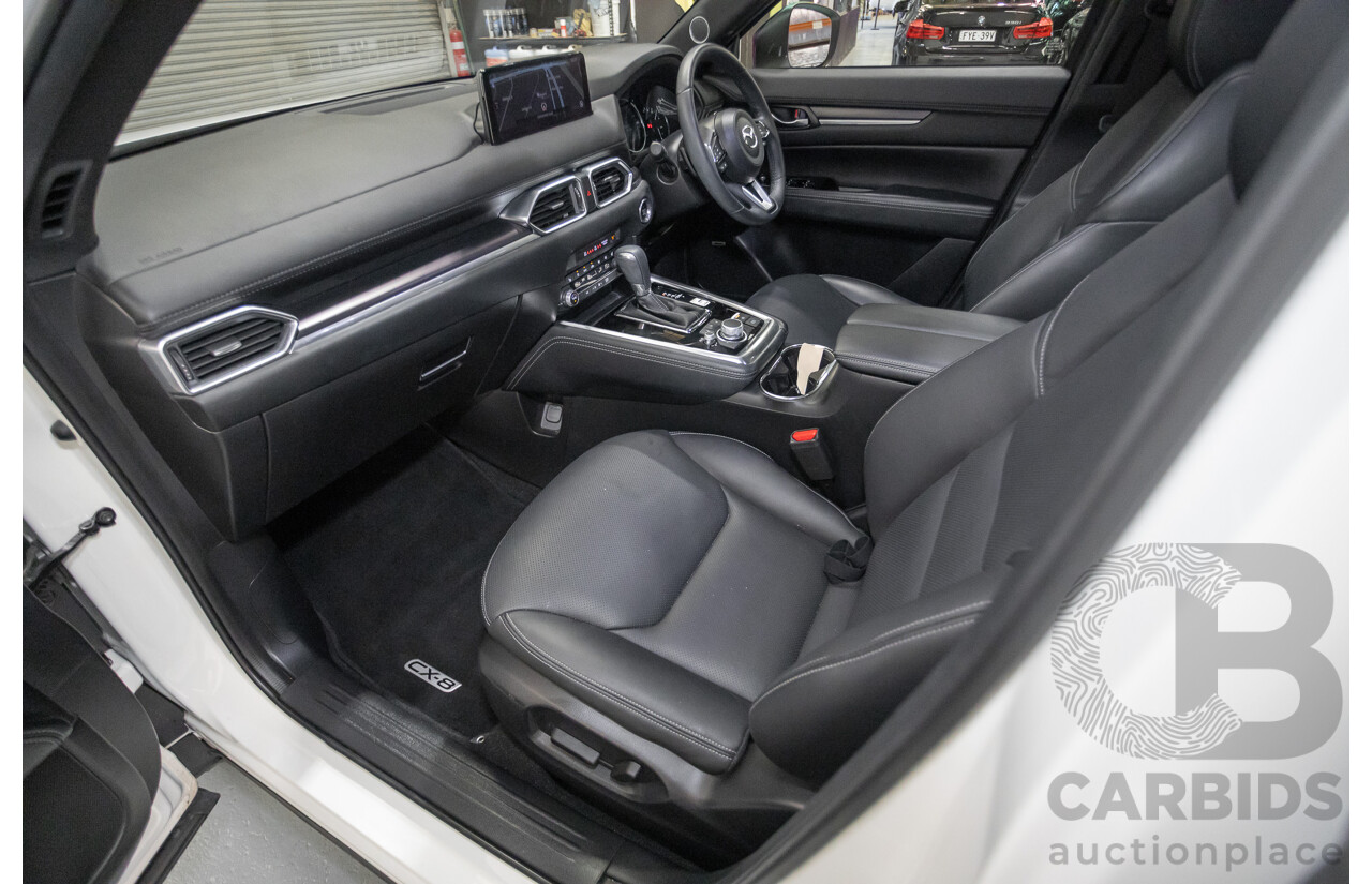 2/2023 Mazda CX-8 D35 GT SP (AWD) CX8E 4D Wagon Rhodium White Metallic Twin Turbo Diesel 2.2L
