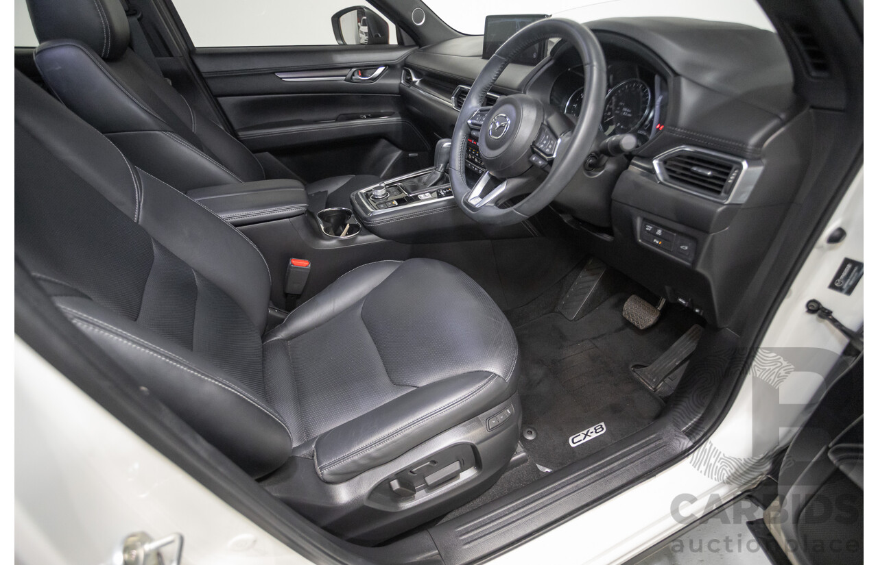 2/2023 Mazda CX-8 D35 GT SP (AWD) CX8E 4D Wagon Rhodium White Metallic Twin Turbo Diesel 2.2L