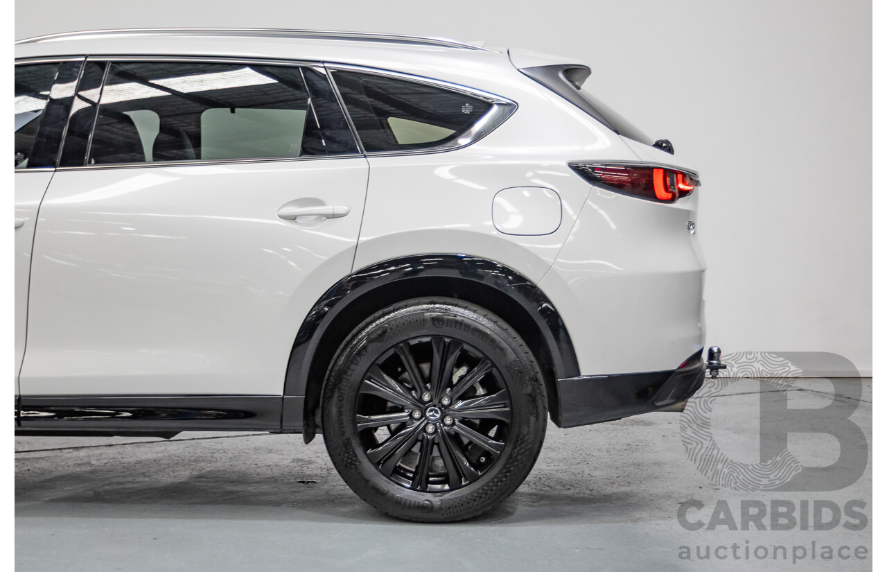 2/2023 Mazda CX-8 D35 GT SP (AWD) CX8E 4D Wagon Rhodium White Metallic Twin Turbo Diesel 2.2L