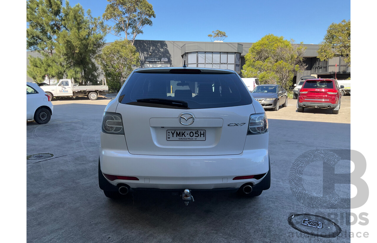 8/2011 Mazda Cx-7 Luxury Sports (AWD) ER MY10 4d Wagon White Turbo 2.3L