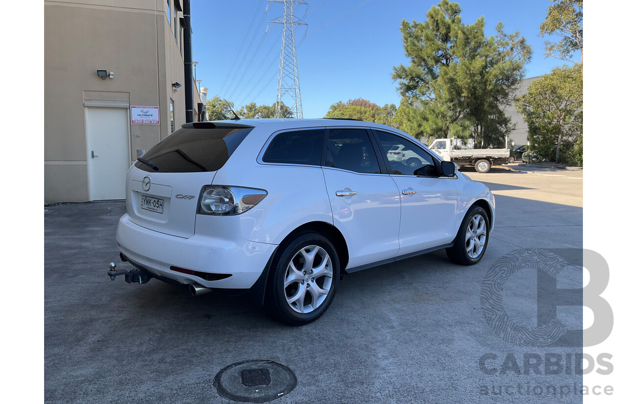 8/2011 Mazda Cx-7 Luxury Sports (AWD) ER MY10 4d Wagon White Turbo 2.3L