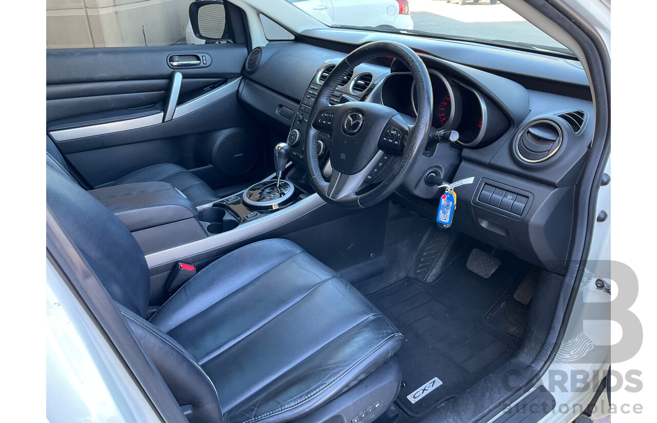 8/2011 Mazda Cx-7 Luxury Sports (AWD) ER MY10 4d Wagon White Turbo 2.3L