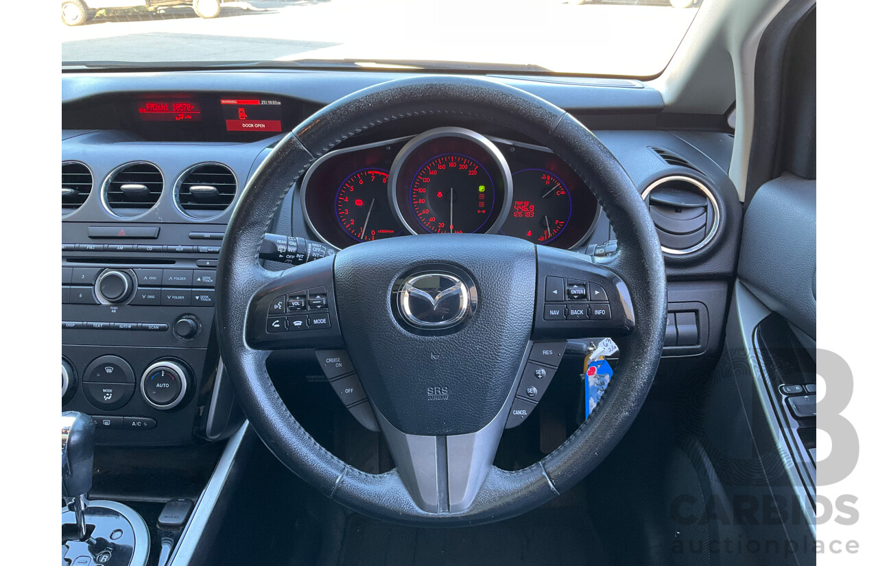 8/2011 Mazda Cx-7 Luxury Sports (AWD) ER MY10 4d Wagon White Turbo 2.3L