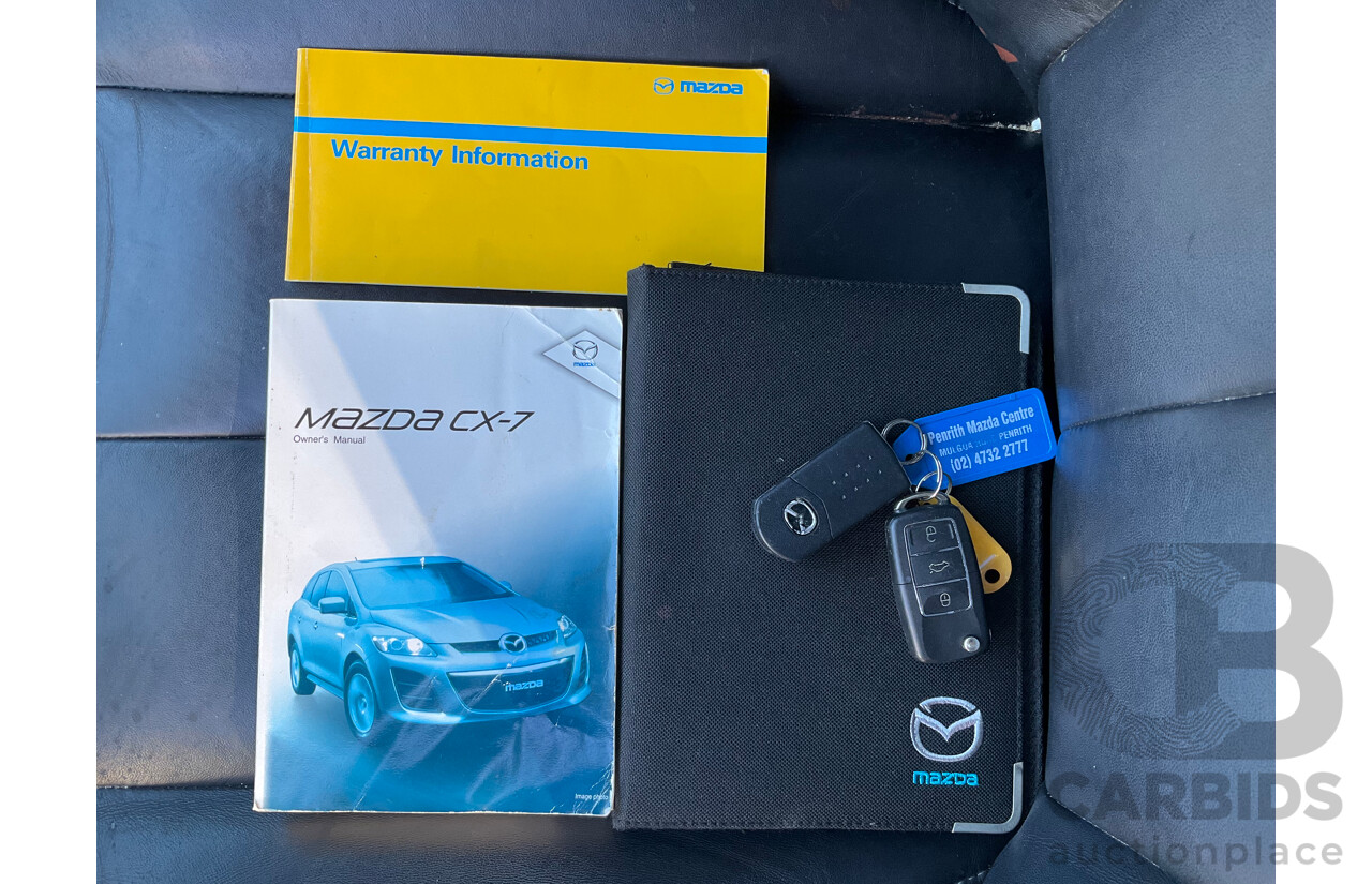 8/2011 Mazda Cx-7 Luxury Sports (AWD) ER MY10 4d Wagon White Turbo 2.3L