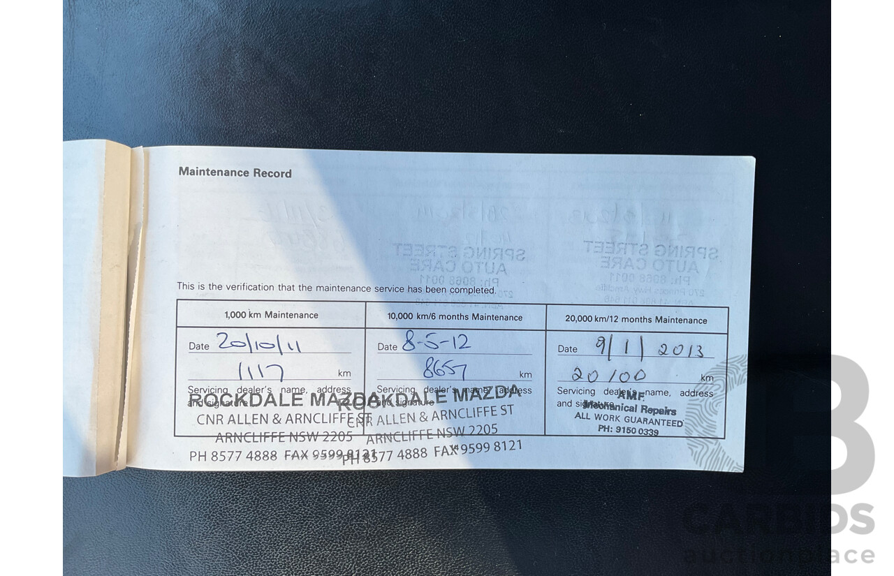 8/2011 Mazda Cx-7 Luxury Sports (AWD) ER MY10 4d Wagon White Turbo 2.3L