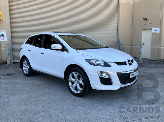8/2011 Mazda Cx-7 Luxury Sports (AWD) ER MY10 4d Wagon White Turbo 2.3L