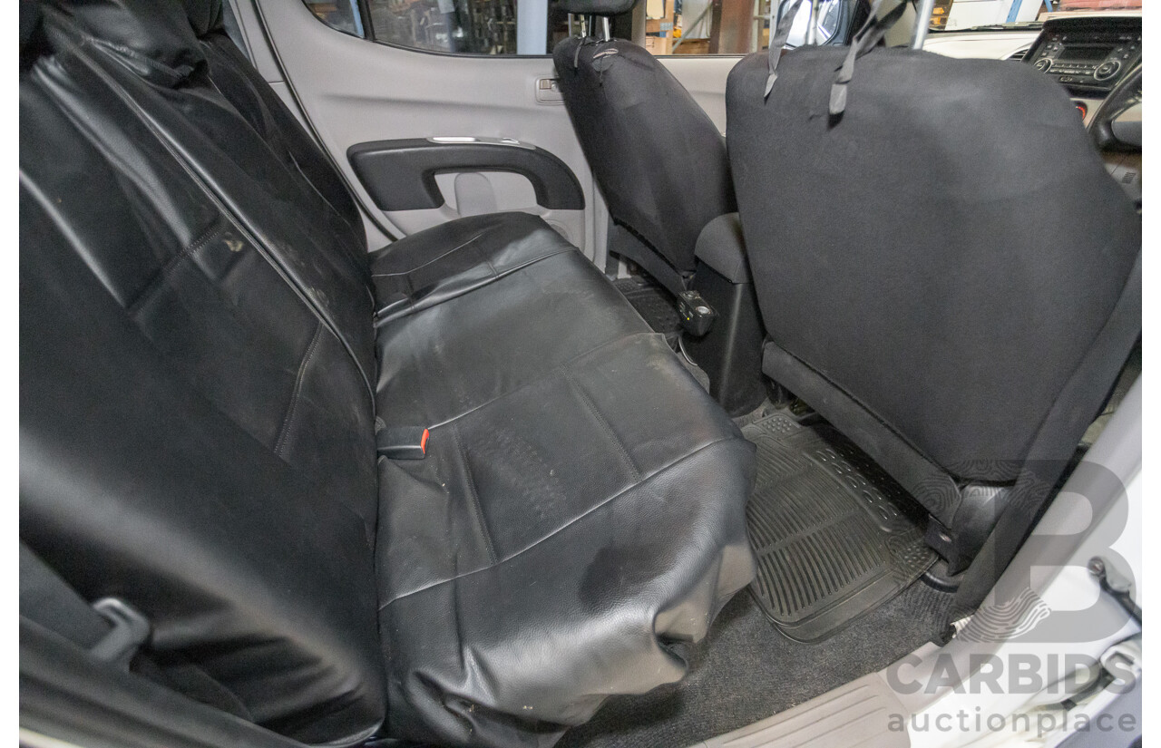 02/2013 Mitsubishi Triton GL-R (4x4) MN MY12 Double Cab Utility White Turbo Diesel 2.5L