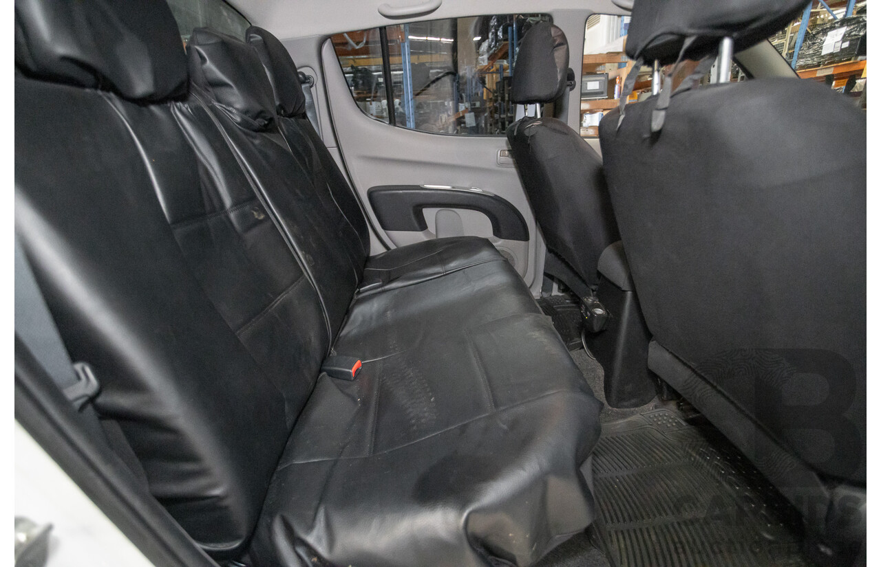 02/2013 Mitsubishi Triton GL-R (4x4) MN MY12 Double Cab Utility White Turbo Diesel 2.5L