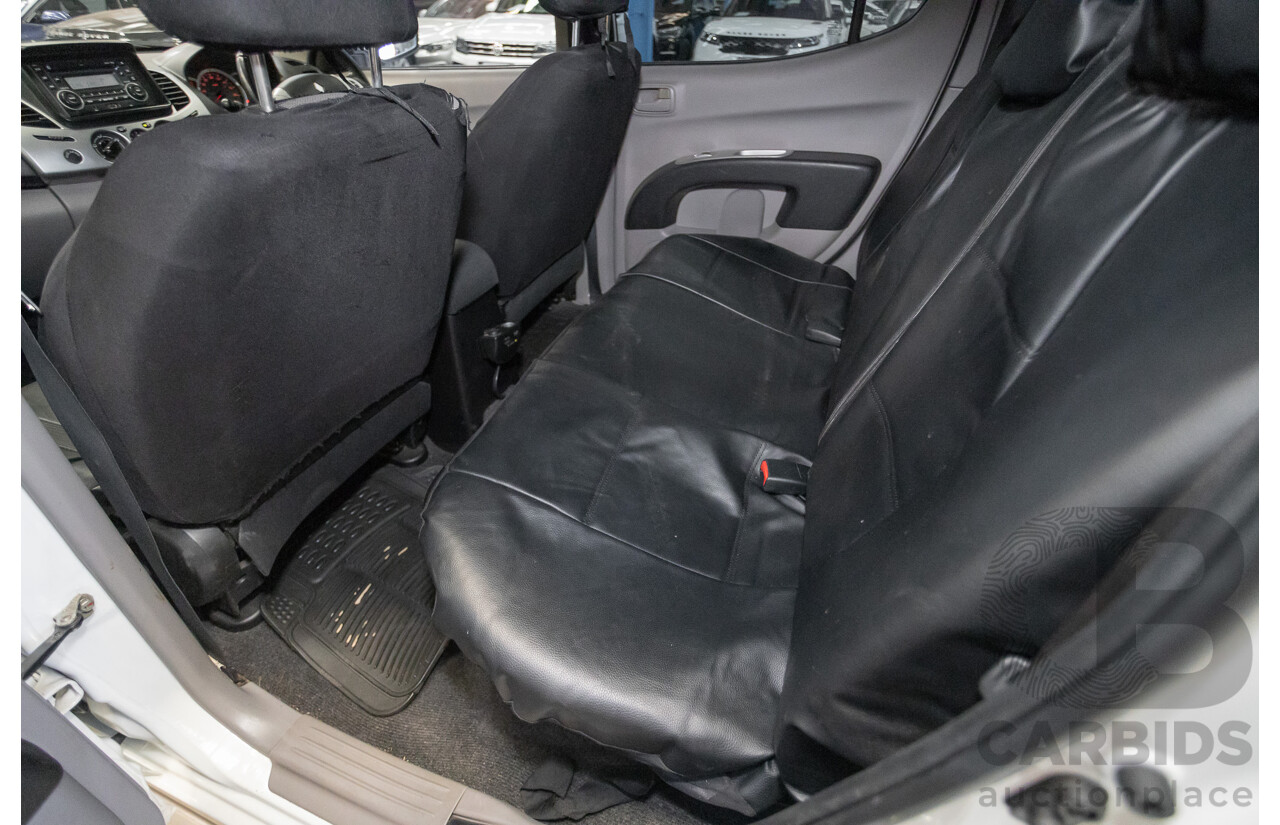 02/2013 Mitsubishi Triton GL-R (4x4) MN MY12 Double Cab Utility White Turbo Diesel 2.5L