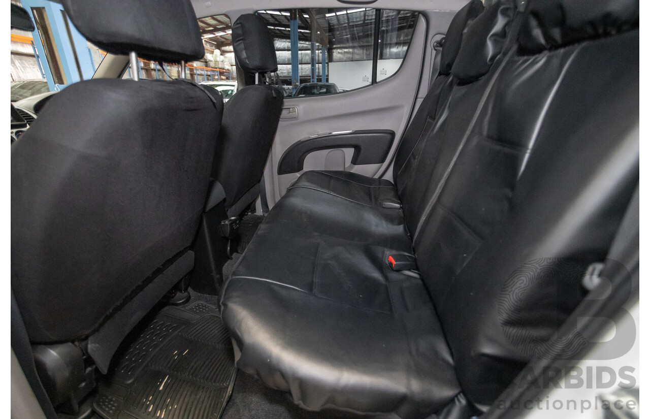 02/2013 Mitsubishi Triton GL-R (4x4) MN MY12 Double Cab Utility White Turbo Diesel 2.5L