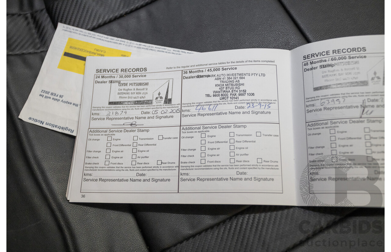 02/2013 Mitsubishi Triton GL-R (4x4) MN MY12 Double Cab Utility White Turbo Diesel 2.5L