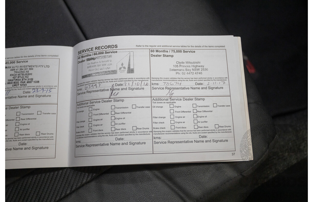 02/2013 Mitsubishi Triton GL-R (4x4) MN MY12 Double Cab Utility White Turbo Diesel 2.5L