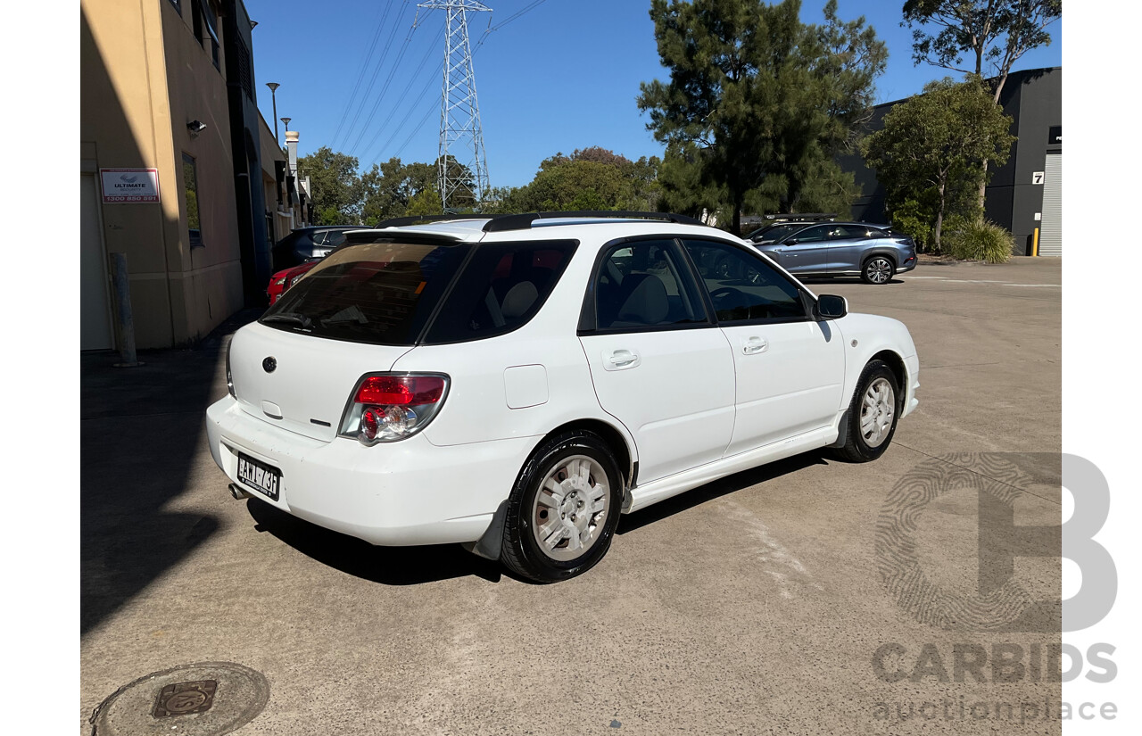 11/2005 Subaru Impreza 2.0i (AWD) MY06 5d Hatchback White 2.0L