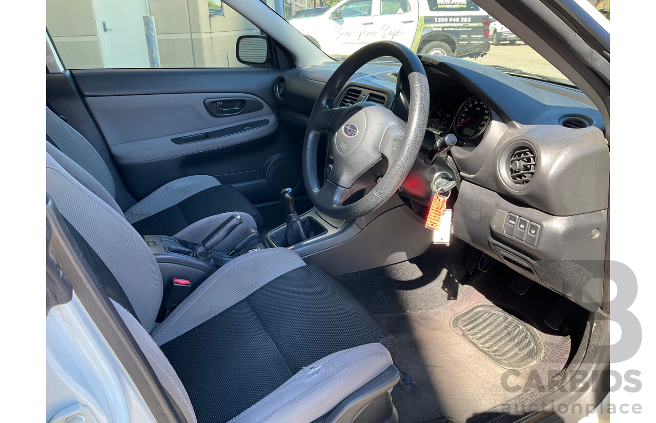 11/2005 Subaru Impreza 2.0i (AWD) MY06 5d Hatchback White 2.0L