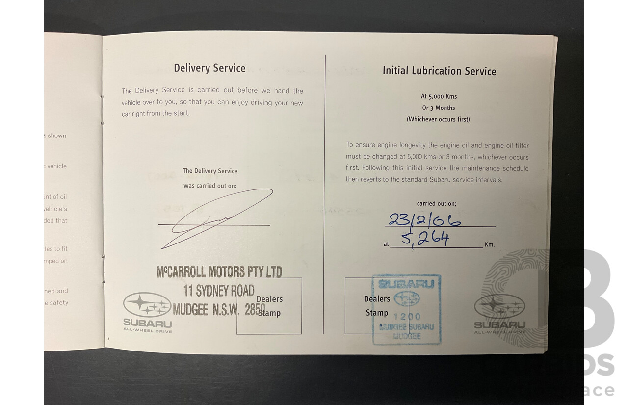 11/2005 Subaru Impreza 2.0i (AWD) MY06 5d Hatchback White 2.0L