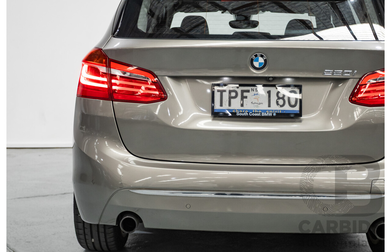 6/2017 BMW 220i Active Tourer Luxury Line F45 4D Wagon Platin Silver Metallic Turbo 2.0L