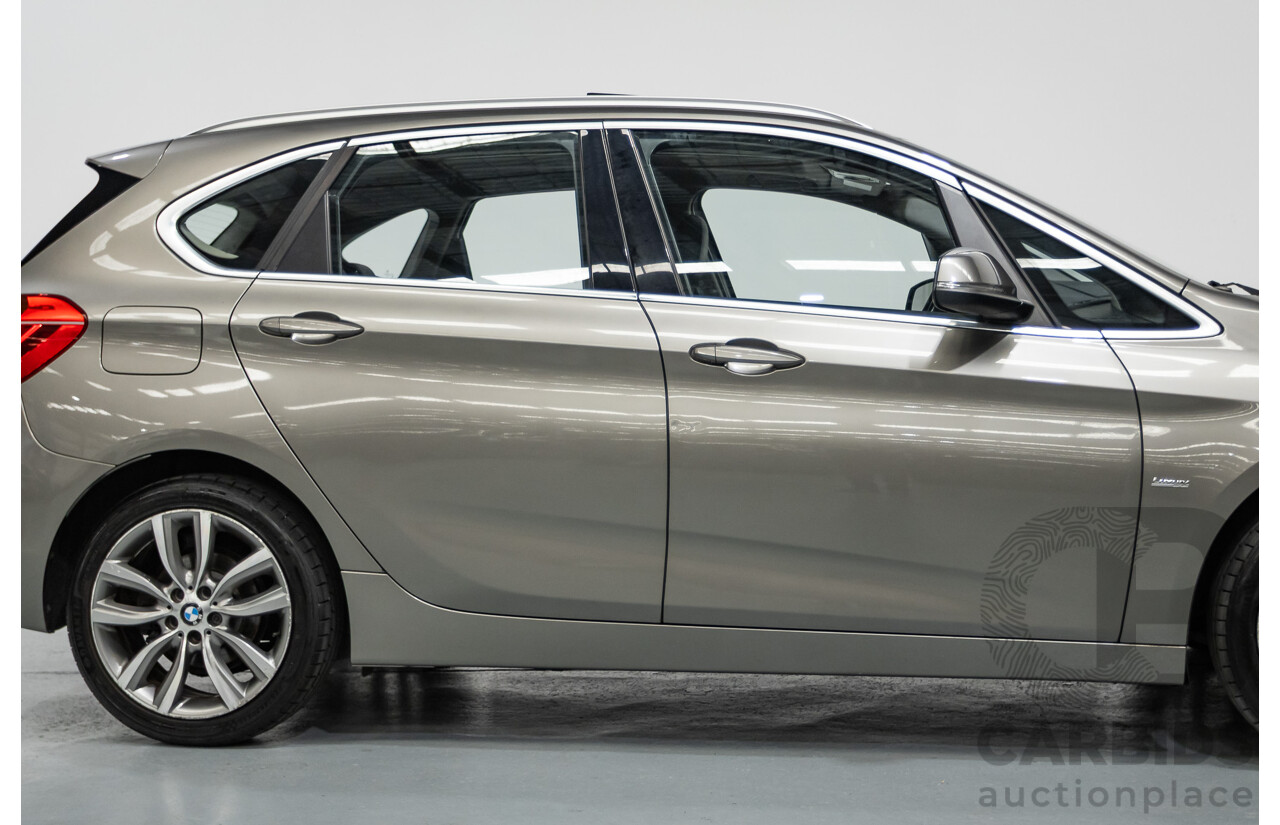 6/2017 BMW 220i Active Tourer Luxury Line F45 4D Wagon Platin Silver Metallic Turbo 2.0L