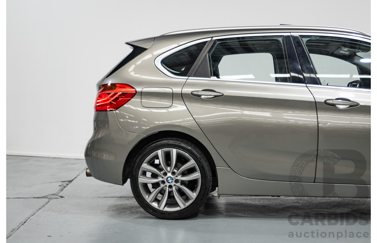 6/2017 BMW 220i Active Tourer Luxury Line F45 4D Wagon Platin Silver Metallic Turbo 2.0L