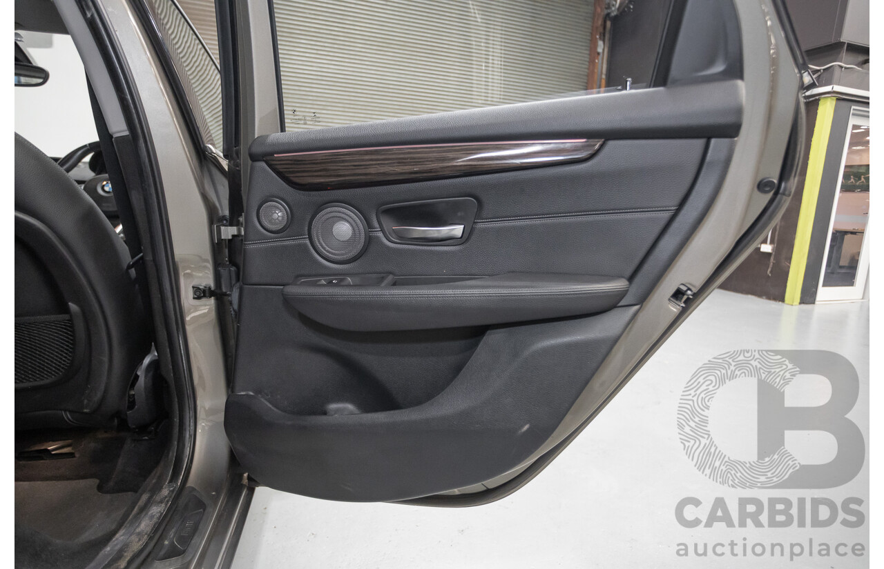 6/2017 BMW 220i Active Tourer Luxury Line F45 4D Wagon Platin Silver Metallic Turbo 2.0L