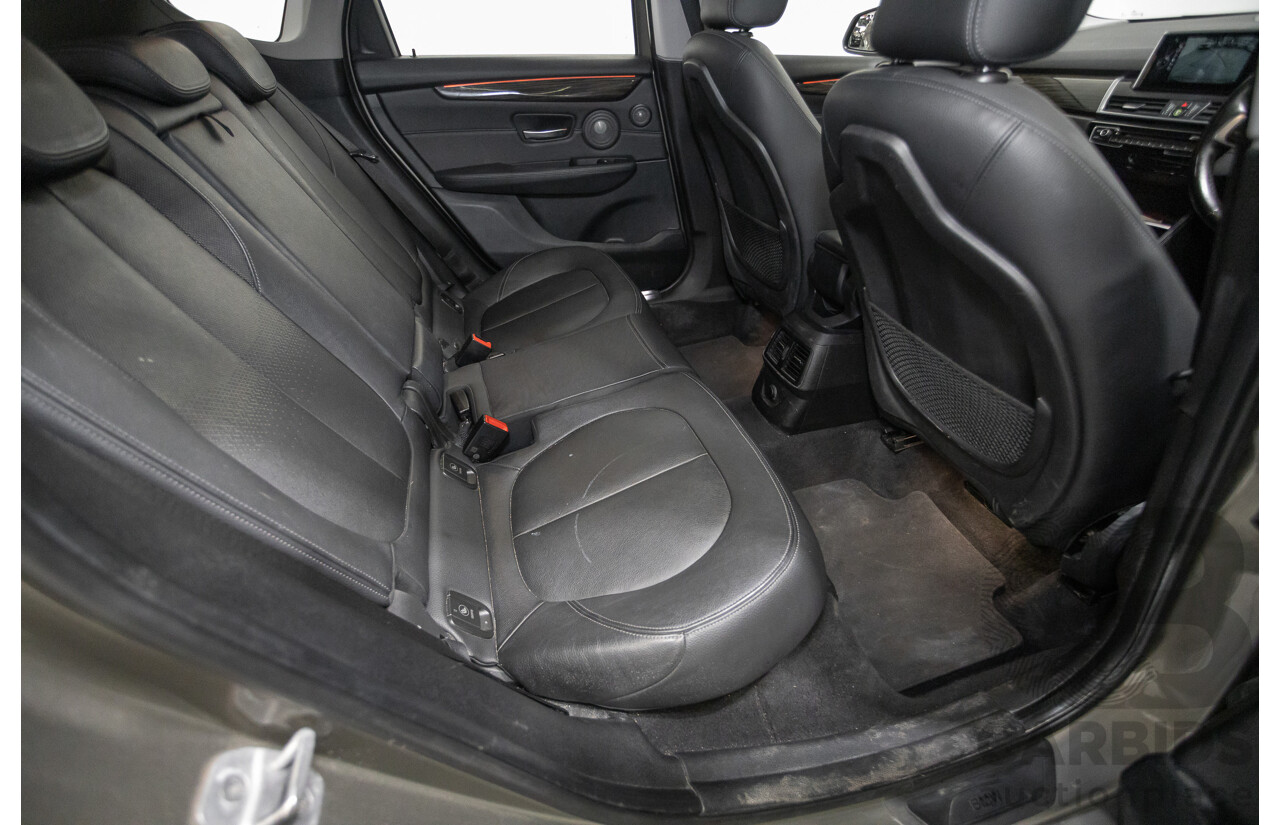 6/2017 BMW 220i Active Tourer Luxury Line F45 4D Wagon Platin Silver Metallic Turbo 2.0L