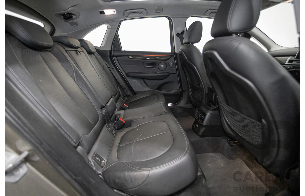 6/2017 BMW 220i Active Tourer Luxury Line F45 4D Wagon Platin Silver Metallic Turbo 2.0L