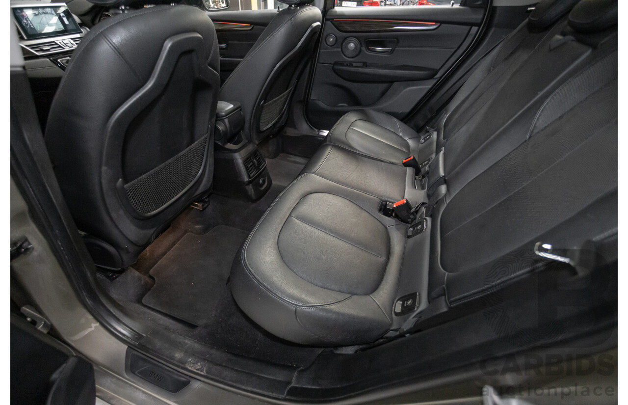 6/2017 BMW 220i Active Tourer Luxury Line F45 4D Wagon Platin Silver Metallic Turbo 2.0L