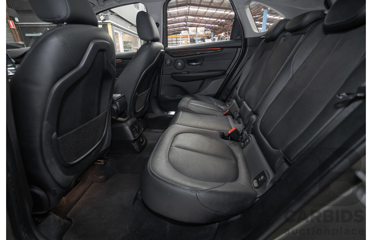 6/2017 BMW 220i Active Tourer Luxury Line F45 4D Wagon Platin Silver Metallic Turbo 2.0L