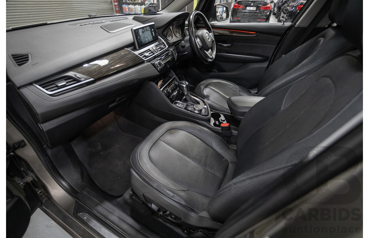 6/2017 BMW 220i Active Tourer Luxury Line F45 4D Wagon Platin Silver Metallic Turbo 2.0L