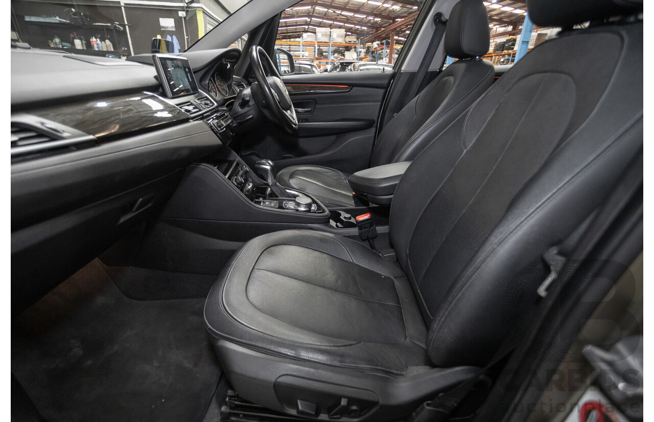 6/2017 BMW 220i Active Tourer Luxury Line F45 4D Wagon Platin Silver Metallic Turbo 2.0L